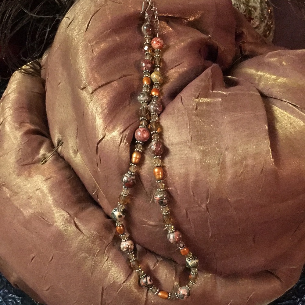 Boho Gypsy Beaded Choker Style Necklace